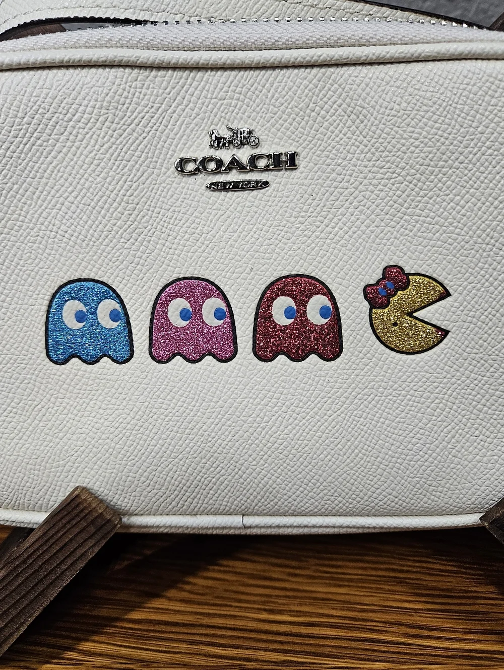 Coach x Pac-Man Double Zip Crossbody Mini Bag - Picture 2 of 15